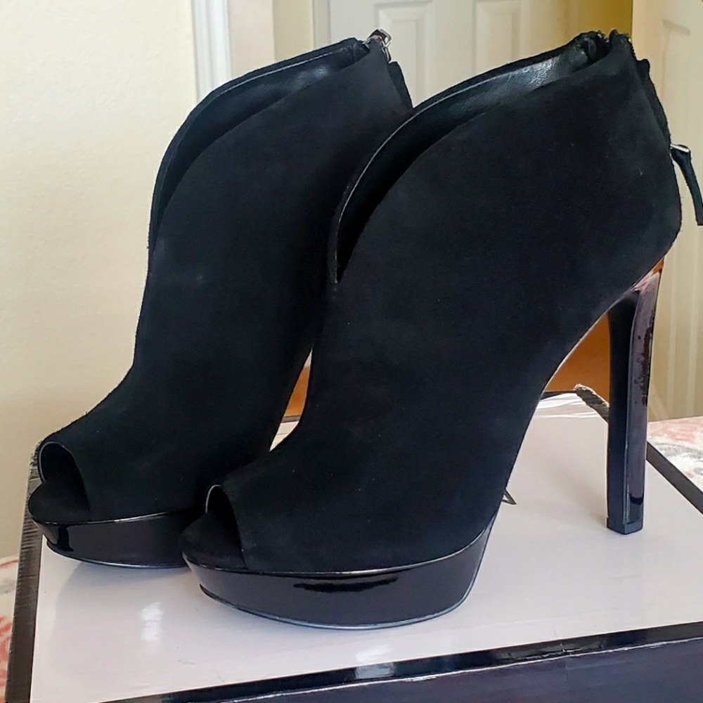 NINE WEST womens brand new suede platform bootie